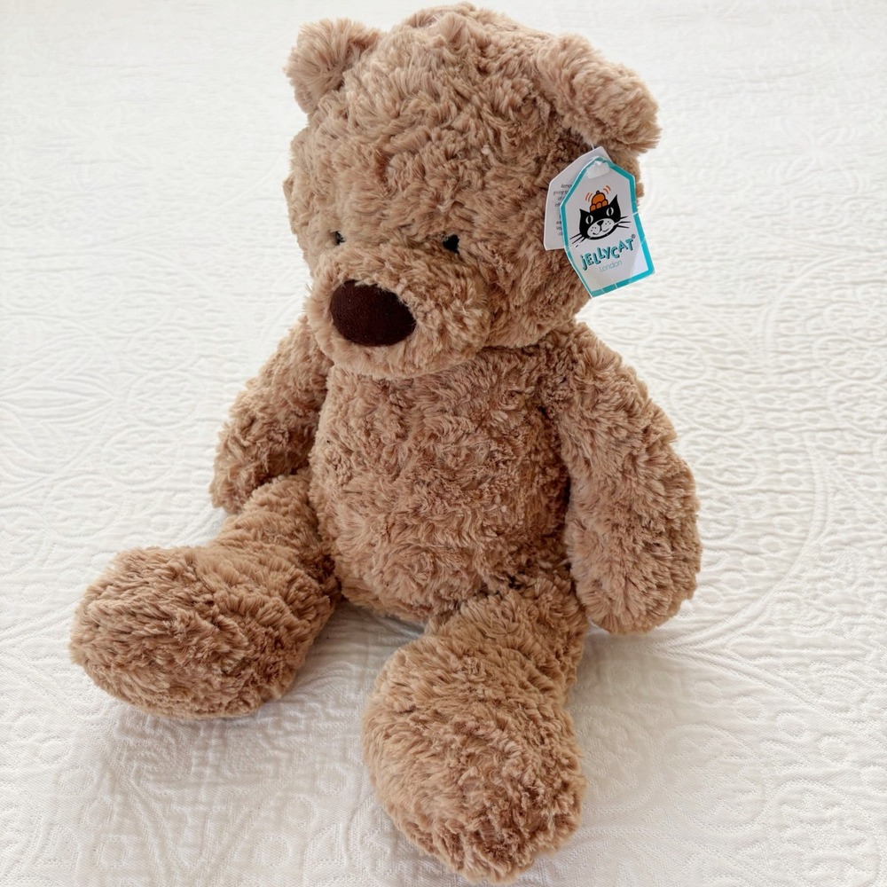 Jellycat Medium Bumble Bear Plush Stuffed Animal (11" Sitting)‎ Retired